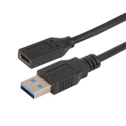 USB 3.0线缆，Type-C母头/A型公头，3米的图片
