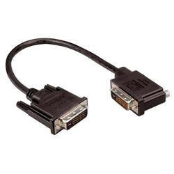 DVI线缆，DVI-D双链路，公头/公头直角式向右出线，3.0ft/0.9m的图片