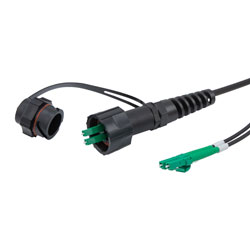 室外 SM ODVA 转双工 LC/APC，OSP 护套 12M 电缆组件的图片