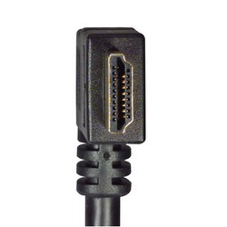 带以太网功能高速HDMI 线缆，公头/直角右出线公头，4米的图片