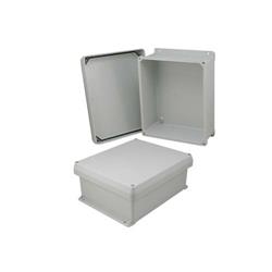 12×10×5英寸（30.5×25.4×12.7厘米）UL®认证工业级NEMA-4X防风雨接线盒，仅接线盒本身，带角部固定螺丝的图片