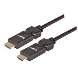 HDMI可转动连接器线缆，HDMI公头/HDMI公头，5米的图片