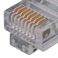 特优型超 5 类 RJ45/RJ45 模制级以太网跳线蓝色10ft / 3.0m的图片