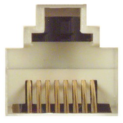 通用子面板，带2个6类耦合器，RJ45直通式的图片