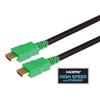带以太网功能高速HDMI 线缆，公头/公头，绿，模塑成型，4米的图片
