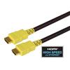 带以太网功能高速HDMI 线缆，公头/公头，黄，模塑成型，4米的图片