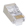 Pull Through RJ45 Plug, Shielded, Category 5e, Pkg/100的图片