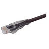特优型超 5 类 RJ45/RJ45 模制级以太网跳线黑色1ft / 0.3m的图片
