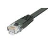 超5类扁平跳线，RJ45/RJ45，黑，5英尺（1.5米）的图片