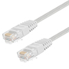 Category 5E Flat Patch Cable, RJ45 / RJ45, White, 1.0 ft的图片