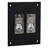 Universal Sub-Panel, 2 Shielded Category 6 Tool-less PoE+ Compliant Jacks的图片